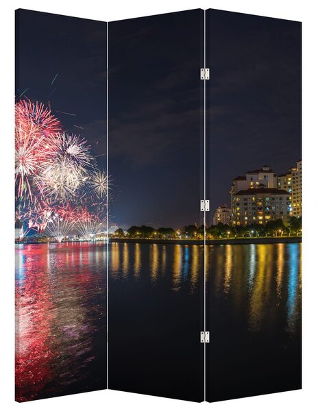 Paraván - A szingapúri tűzijáték (126x170 cm)