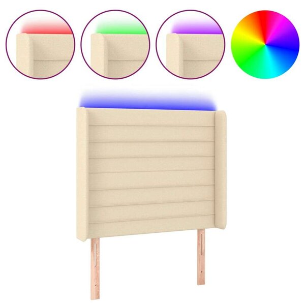 LED-es Fejtámla - Krémszínű - 83x128cm
