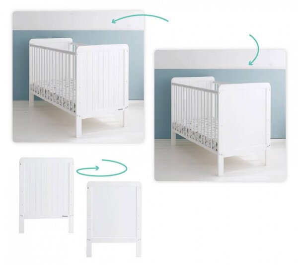 COUNTRY Cot kiságy 120x60 Tároló fiók: Tároló fiókkal