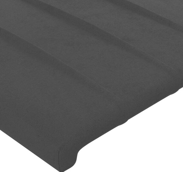 VidaXL LED-es Fejtámla - Bársony - Fekete - 183cm