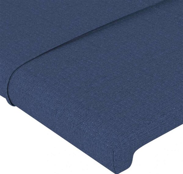 VidaXL Kék Szövet LED Ágyfejtámla - 200x5x118/128cm