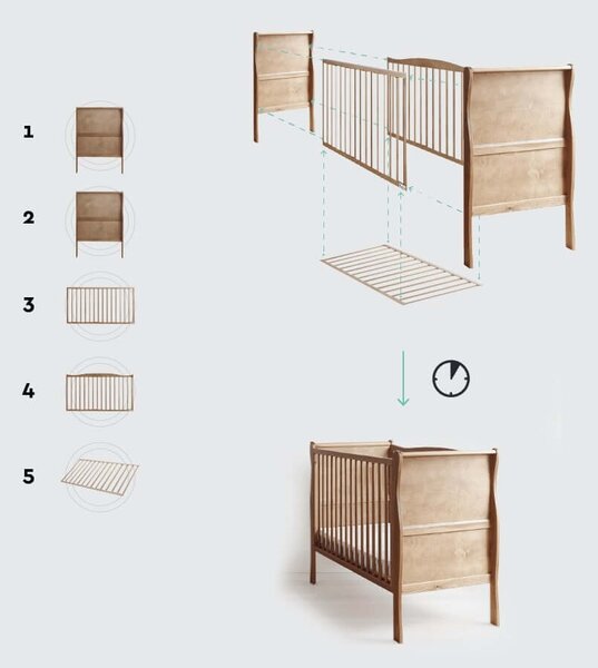 NOBLE COT VINTAGE kiságy 60x120