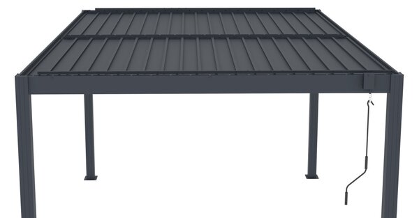 Bioklimatikus pergola G21 Austin 4x3 m, antracit, alumínium