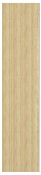 VidaXL fehér és tölgy MDF tükrös fürdőszobaszekrény 60 x 15 x 75 cm
