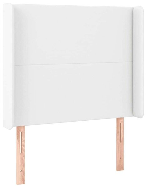 VidaXL LED-es Fejtámla - Műbőr - Fehér - 83x16x118/128cm