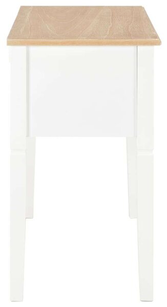 VidaXL Fehér Íróasztal 5 Fiókkal - 110cm