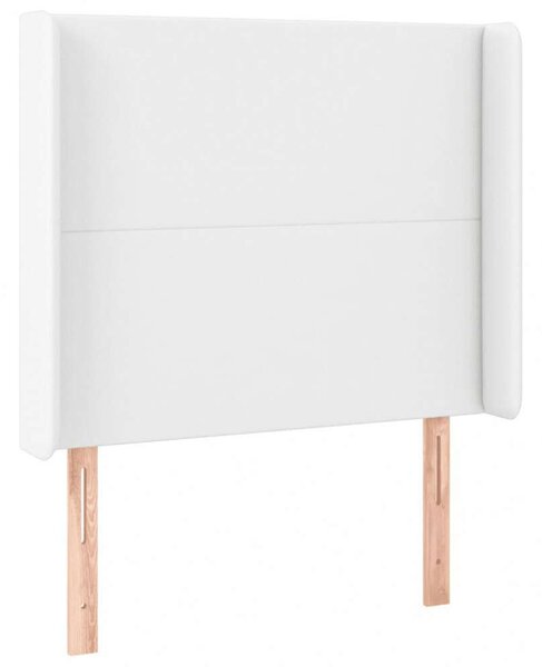 VidaXL LED-es Fejtámla - Műbőr - Fehér - 83x16x118/128cm