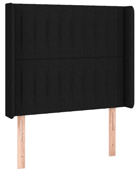 VidaXL fekete szövet LED-es fejtámla 103x16x118/128 cm