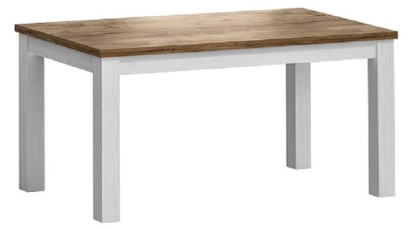 KONDELA Asztal STD, nyitható, sosna andersen/tölgy lefkas, 160-203x90 cm, PROVANCE