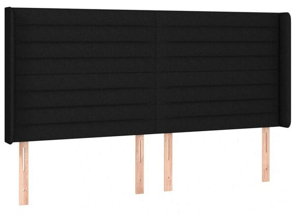 VidaXL LED-es Fejtámla - Fekete Szövet - 163x16x118/128cm
