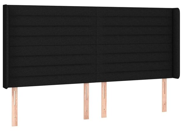 VidaXL LED-es Fejtámla - Fekete Szövet - 163x16x118/128cm