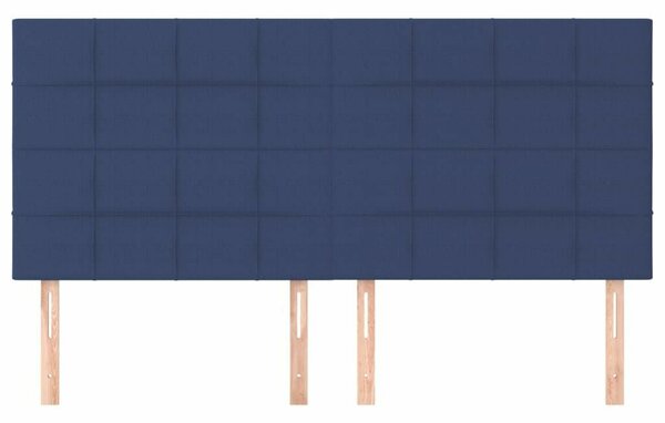 VidaXL Ágyfejtámla - Sötétkék Szövet - 200cm