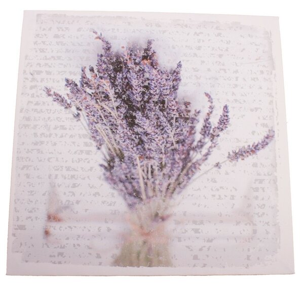 La la lavender vászonkép, 28 x 28 cm