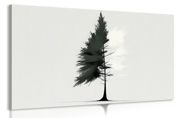 Kép minimalista fenyőfa