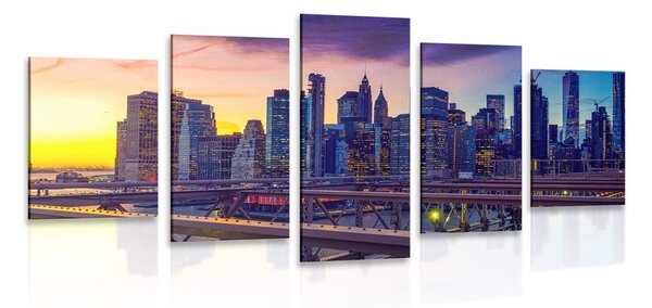 5 részes kép nyüzsgő város