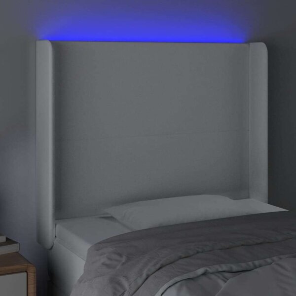 VidaXL LED-es Fejtámla - Fehér Műbőr - 93x128cm