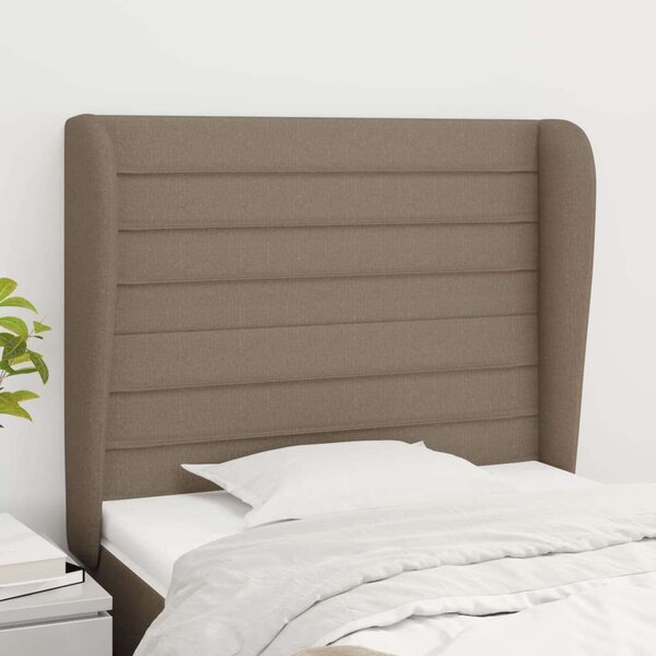 VidaXL Szövet Fejtámla Szárnyakkal - 103x23x118/128cm