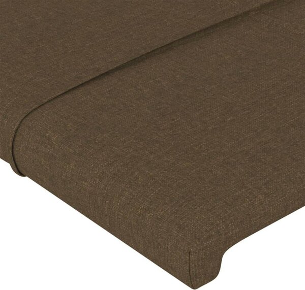VidaXL 4 db sötétbarna szövet fejtámla 100x5x78/88 cm