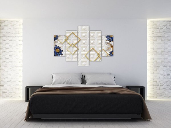 Kép - Gyémántvirágok (150x105 cm)