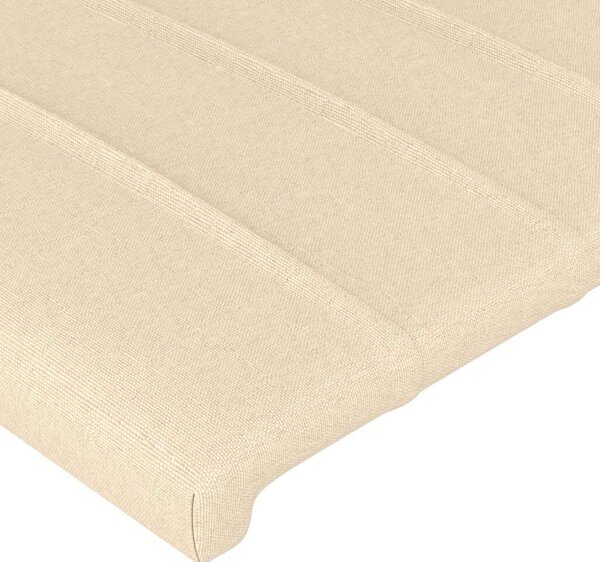 VidaXL Krémszínű Szövet Fejtámla Szárnyakkal - 103x16x118/128cm