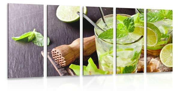 5-részes kép finom Mojito