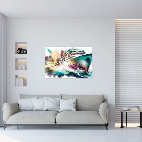 Kép - Akvarell tenger (90x60 cm)