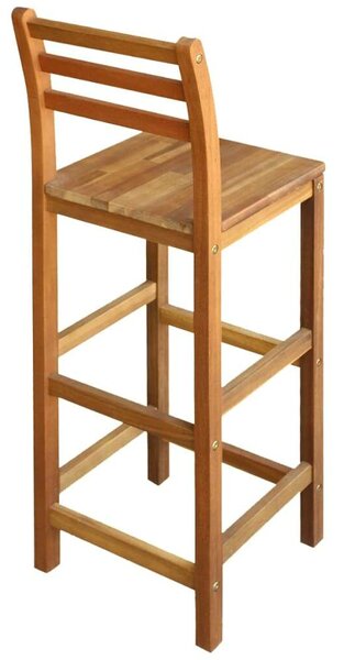 VidaXL Akácfa Bárszék - 2 db-os Szett - 110cm