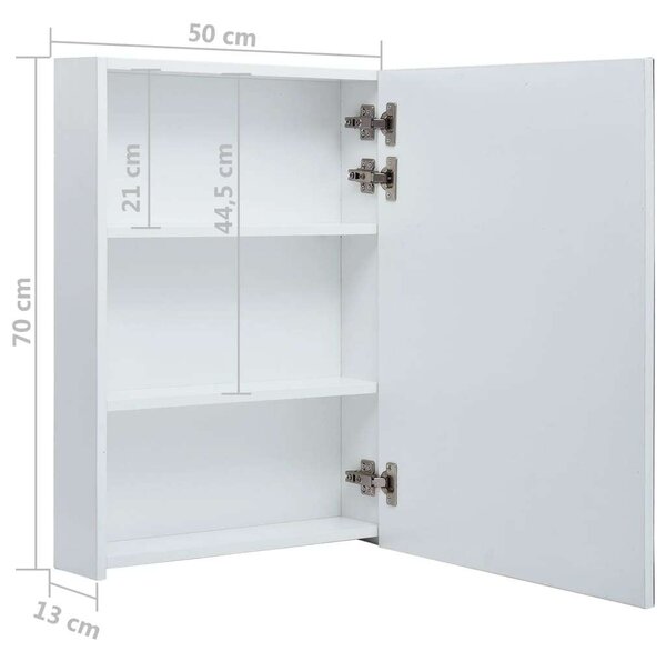 VidaXL LED Tükrös Szekrény - 50x13x70 cm