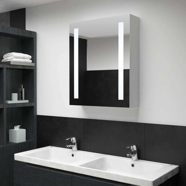 VidaXL LED Tükrös Szekrény - 50x13x70 cm