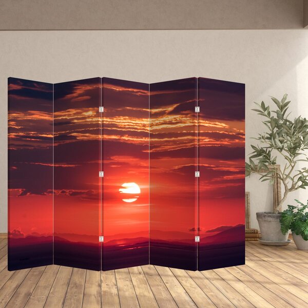 Paraván - Színes nap (210x170 cm)