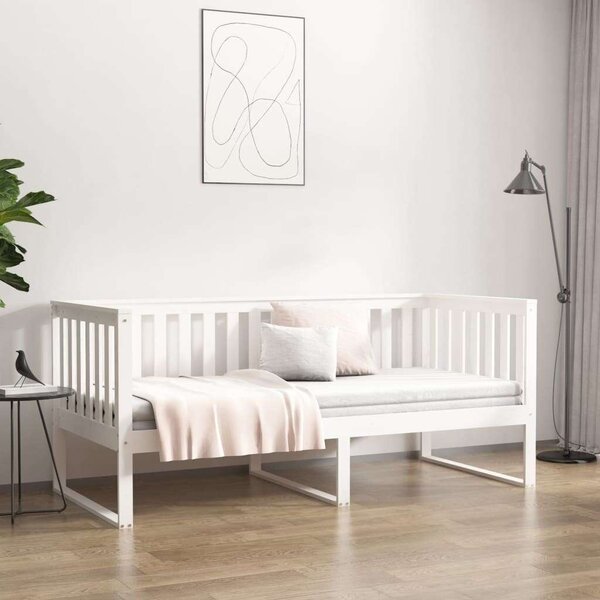 VidaXL fehér tömör fenyőfa kanapéágy 100 x 200 cm