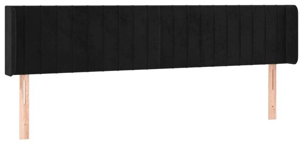 VidaXL LED-es Fejtámla - Bársony - Fekete - 183cm