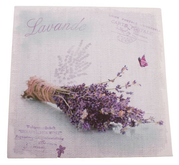 Lavender letter vászonkép, 28 x 28 cm