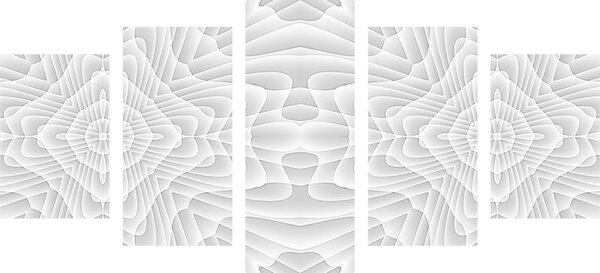 5 részes kép kaleidoszkópos minta