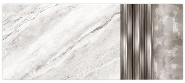 Kép - Márvány ezüst vonalakkal (120x50 cm)