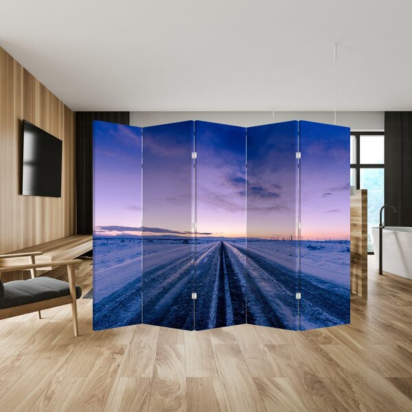 Paraván - A téli út (210x170 cm)