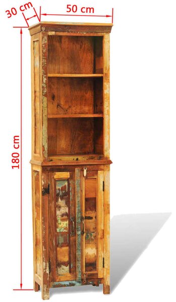 Rusztikus Fa Könyvespolc - 180 cm