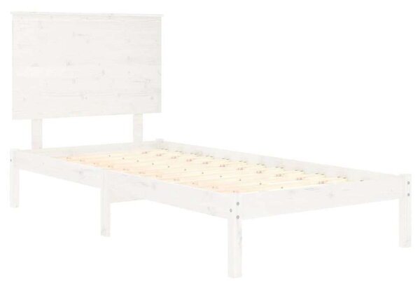 VidaXL fehér tömör fenyőfa ágykeret 90 x 200 cm