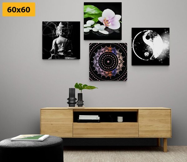 Képszett Feng Shui fekete háttéren