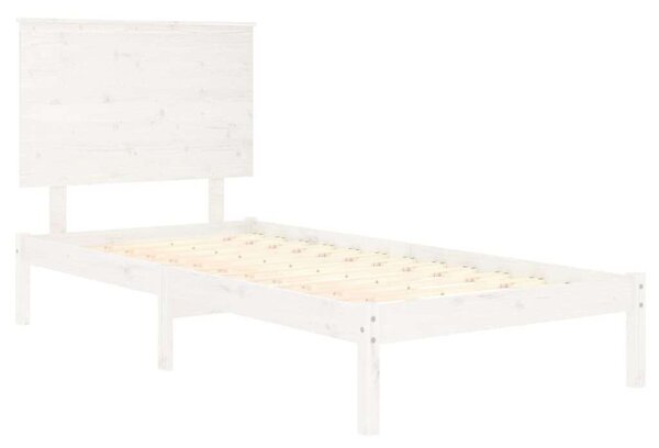 VidaXL fehér tömör fenyőfa ágykeret 90 x 200 cm