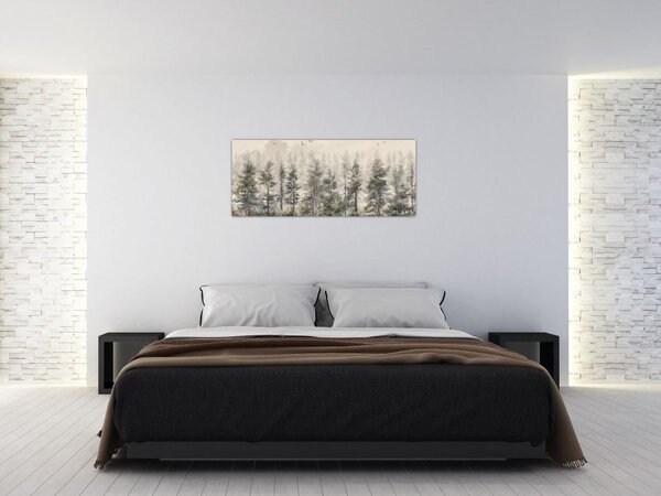 Kép - Fenyőerdő I., akvárium (120x50 cm)
