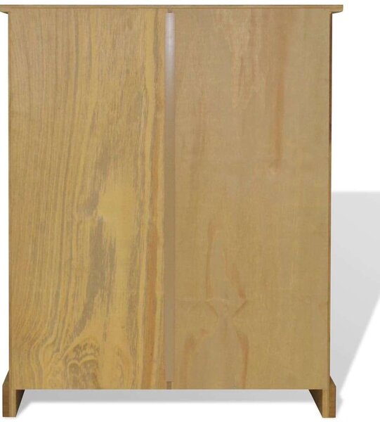 VidaXL Fenyő Könyvespolc - Rusztikus Mexikói - 81x29x100 cm