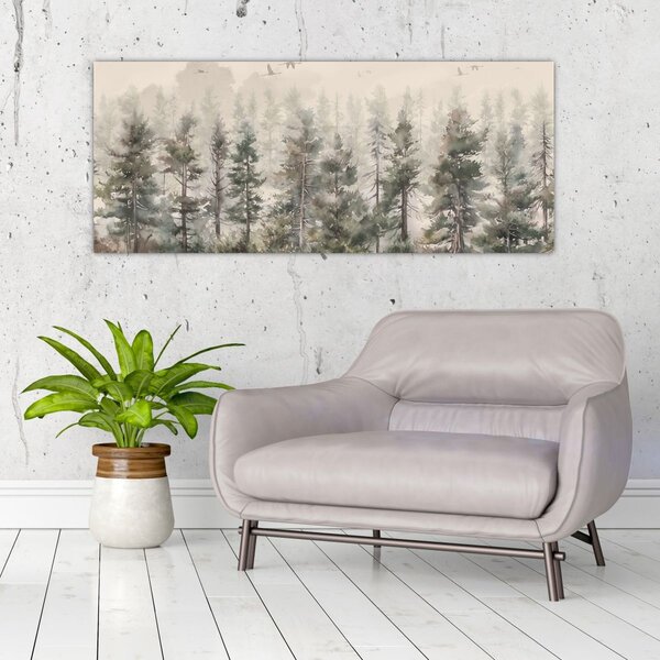 Kép - Fenyőerdő I., akvárium (120x50 cm)