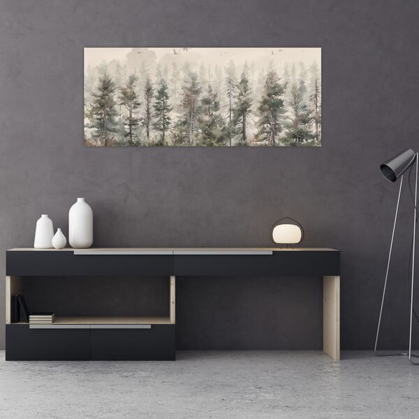 Kép - Fenyőerdő I., akvárium (120x50 cm)