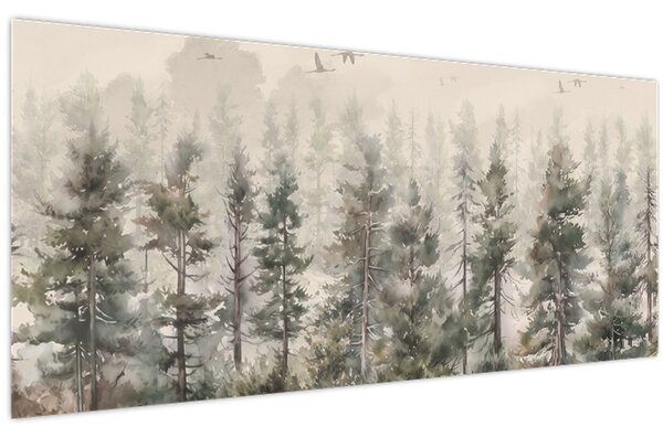 Kép - Fenyőerdő I., akvárium (120x50 cm)