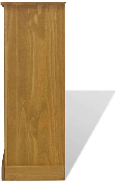 VidaXL Fenyő Könyvespolc - Rusztikus Mexikói - 81x29x100 cm