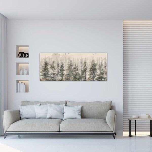 Kép - Fenyőerdő I., akvárium (120x50 cm)