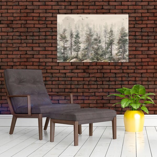 Kép - Fenyőerdő I., akvárium (90x60 cm)