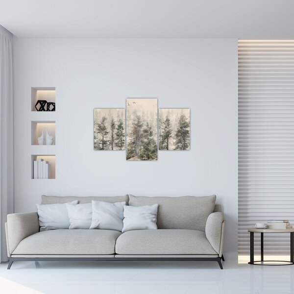 Kép - Fenyőerdő I., akvárium (90x60 cm)