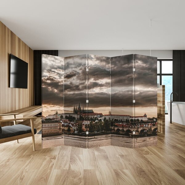 Paraván - Prágai vár a félhomályban (210x170 cm)